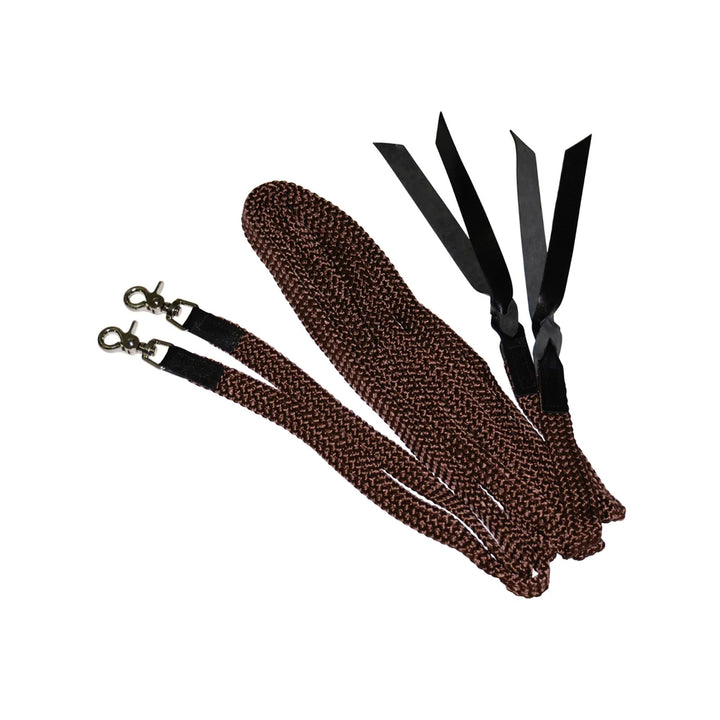 Lakota soft braided reins with snap hooks RE00086