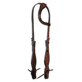 Pool's western one ear bridle floral tooling