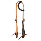 Pool's western one ear bridle dark floral tooling