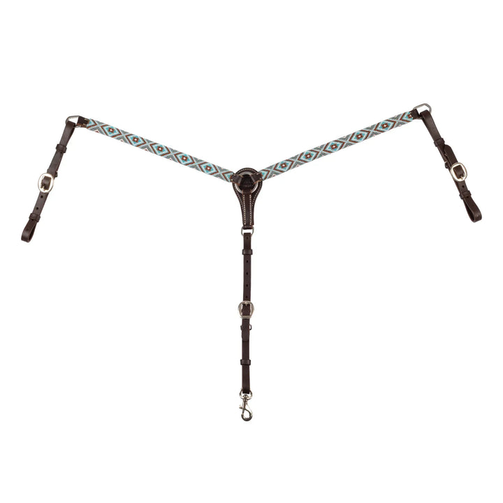 Pool's beaded western oil breastplate