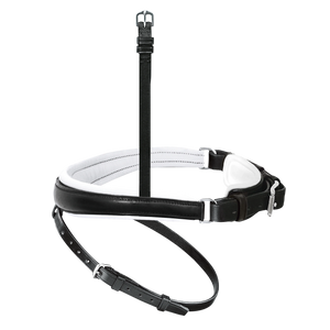 Passier anatomically formed caveson special with white lining and flash strap