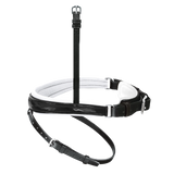 Passier anatomically formed caveson special with patent leather trim, white lining and flash strap