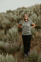 Rodeo quincy lucky lizzy leopard tee