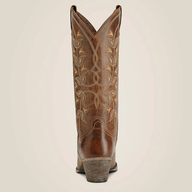 Ariat desert holly almond toe western boot for ladies