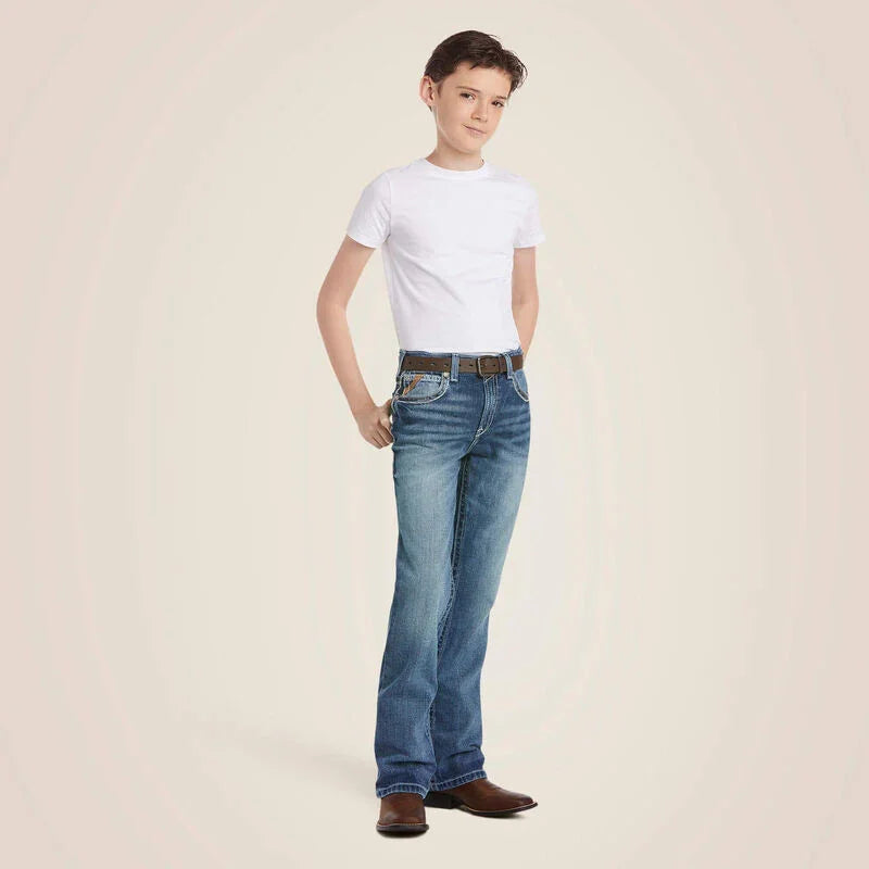 Ariat b4 relaxed coltrane boot cut jeans for kids