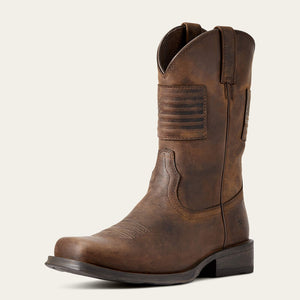 Ariat rambler patriot western boot for men