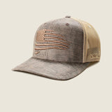 Ariat patriot flag trucker cap for men