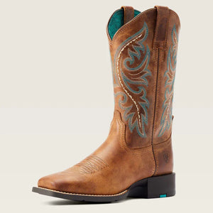 Ariat round up back zip western boot for ladies