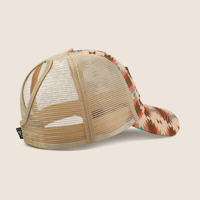 Ariat southwest print logo patch cap for ladies