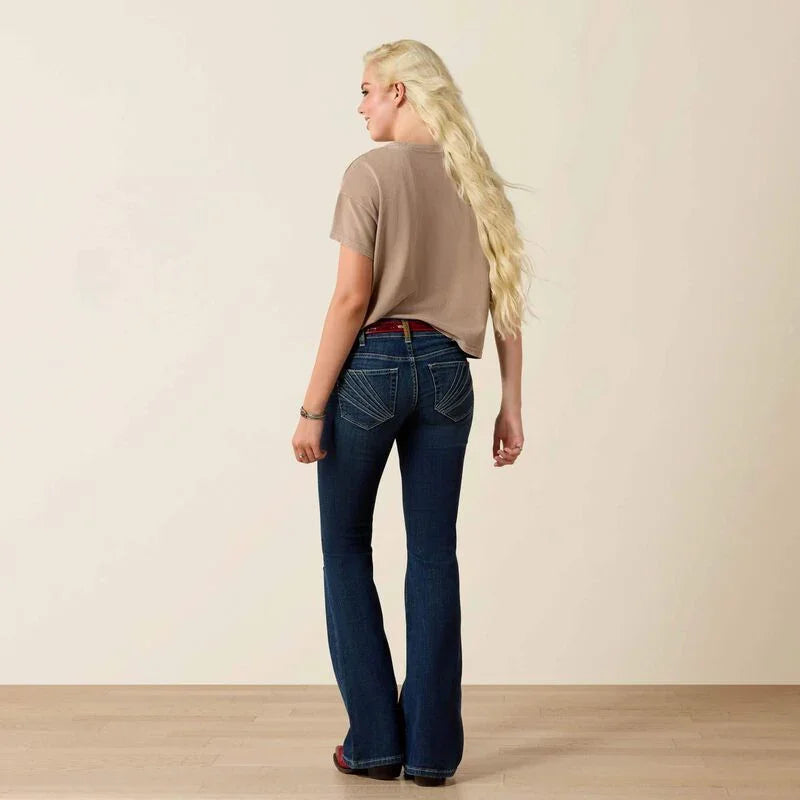Ariat perfect rise christine flare jeans for ladies