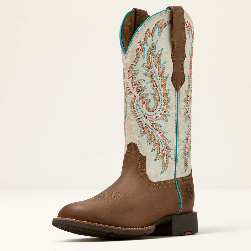 Ariat round up W toe western boot for ladies