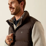 Ariat ultra puff down vest for men