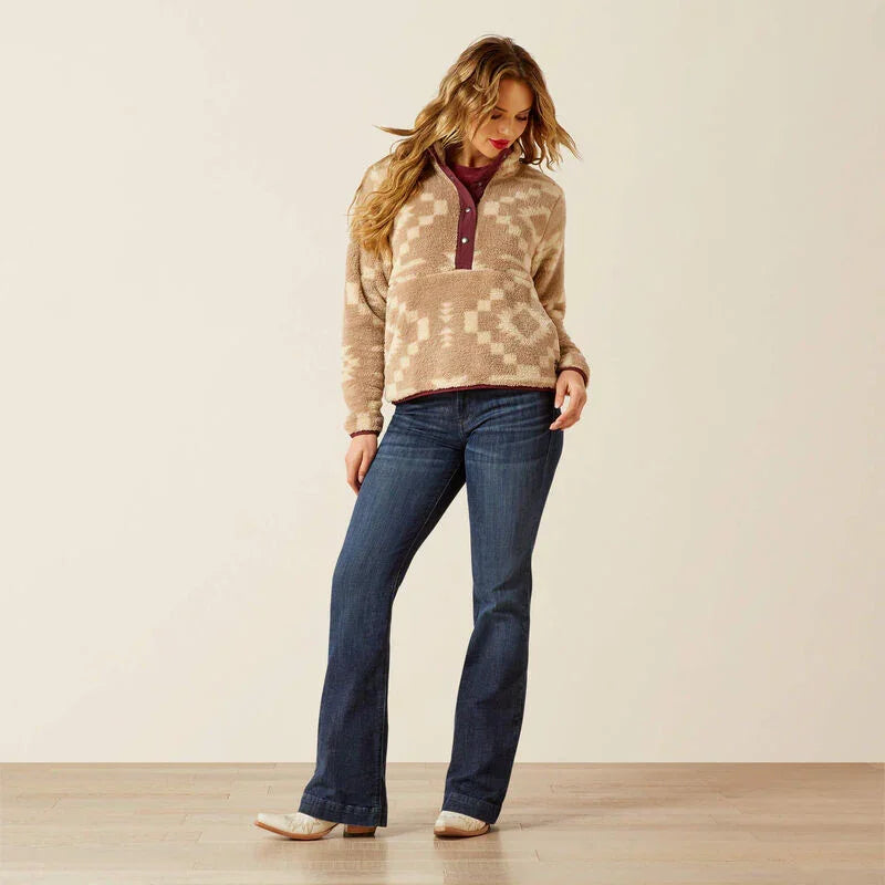 Ariat berber snap front sweatshirt for ladies
