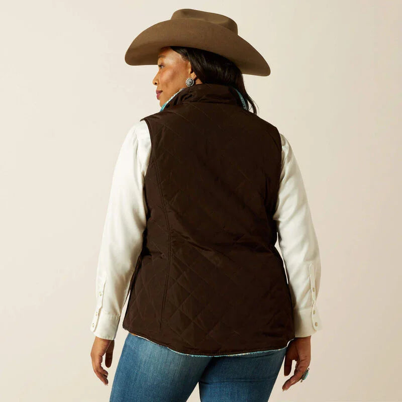 Ariat dilon 2.0 reversible insulated gilet for ladies