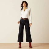 Ariat ultra high rise countryside wide leg jean for ladies