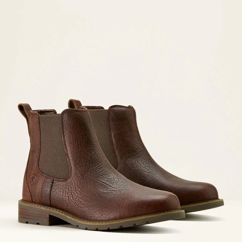 Ariat wexford bison chelsea boot for men