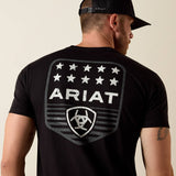Ariat stripe patriotic badge t-shirt