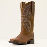 Ariat cattle caite wide square toe  western boot for ladies
