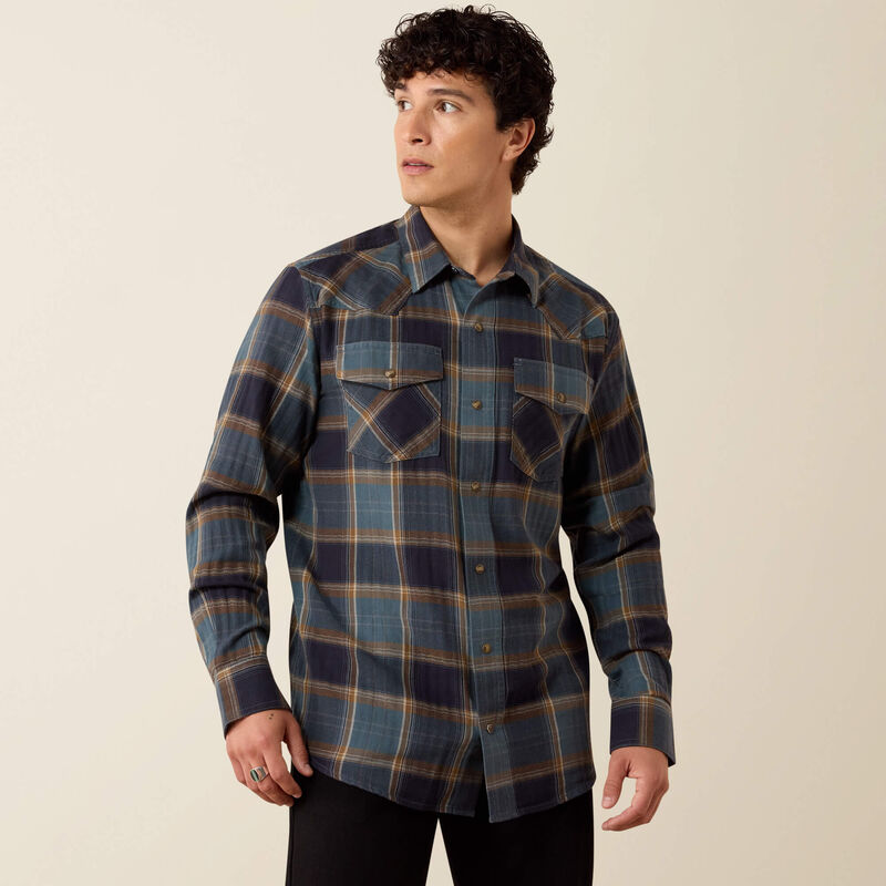 Ariat retro harbert fitted western snap shirt