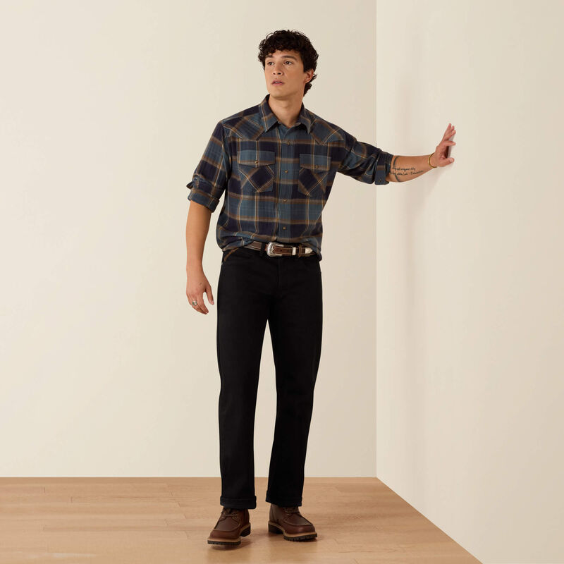 Ariat retro harbert fitted western snap shirt