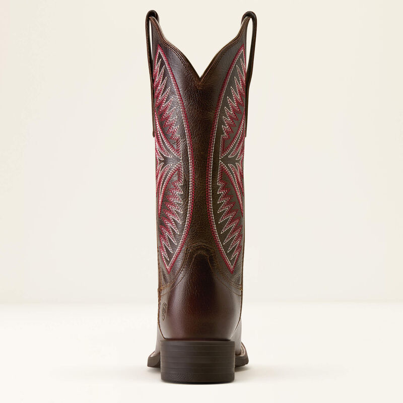 Ariat round up ruidoso wide square toe western boot for ladies