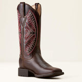 Ariat round up ruidoso wide square toe western boot for ladies