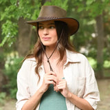 American hat makers Crusher | Crushable Leather Outback Hat