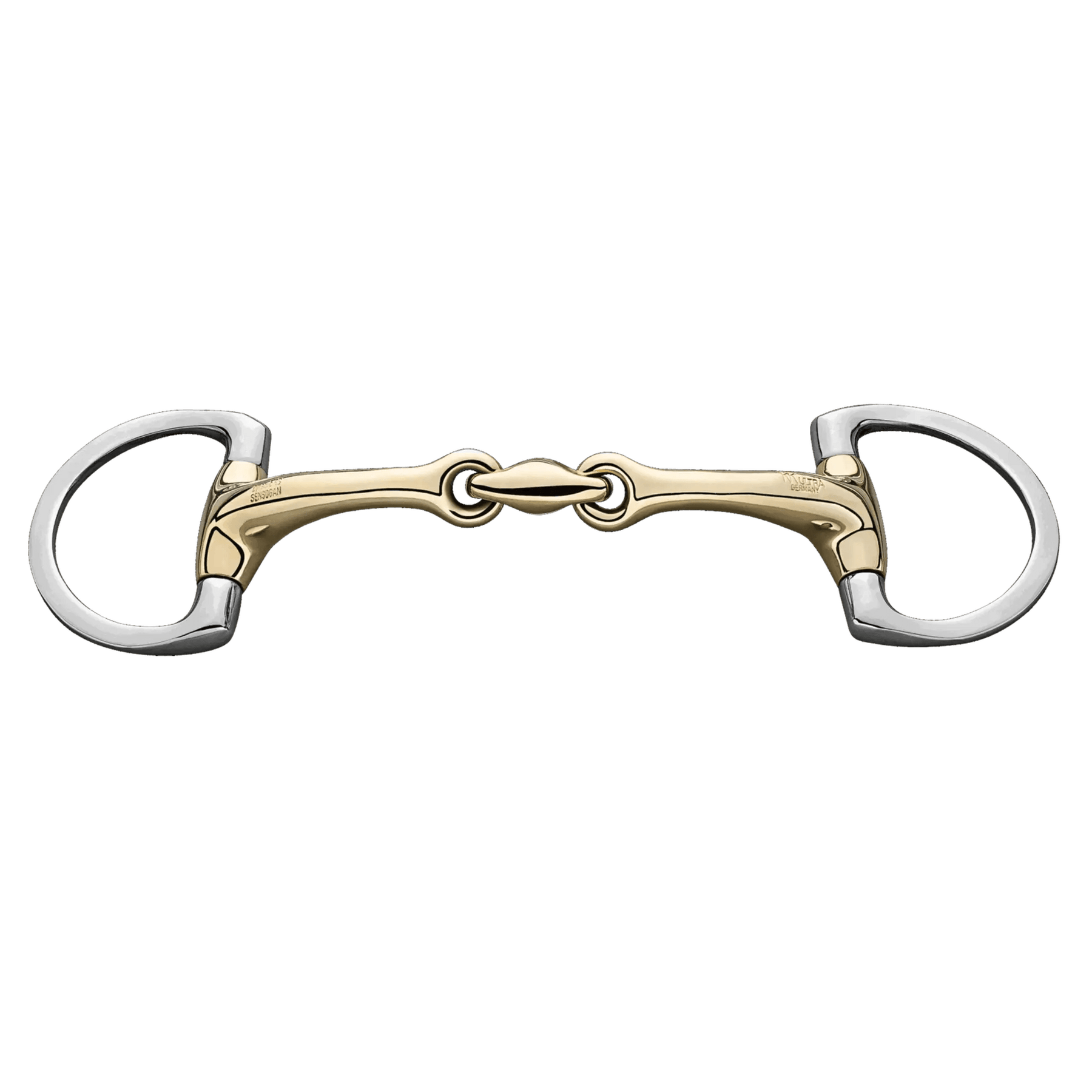 Herm. Sprenger Dynamic RS Eggbutt bradoon with D-shaped rings 14 mm double jointed 40244