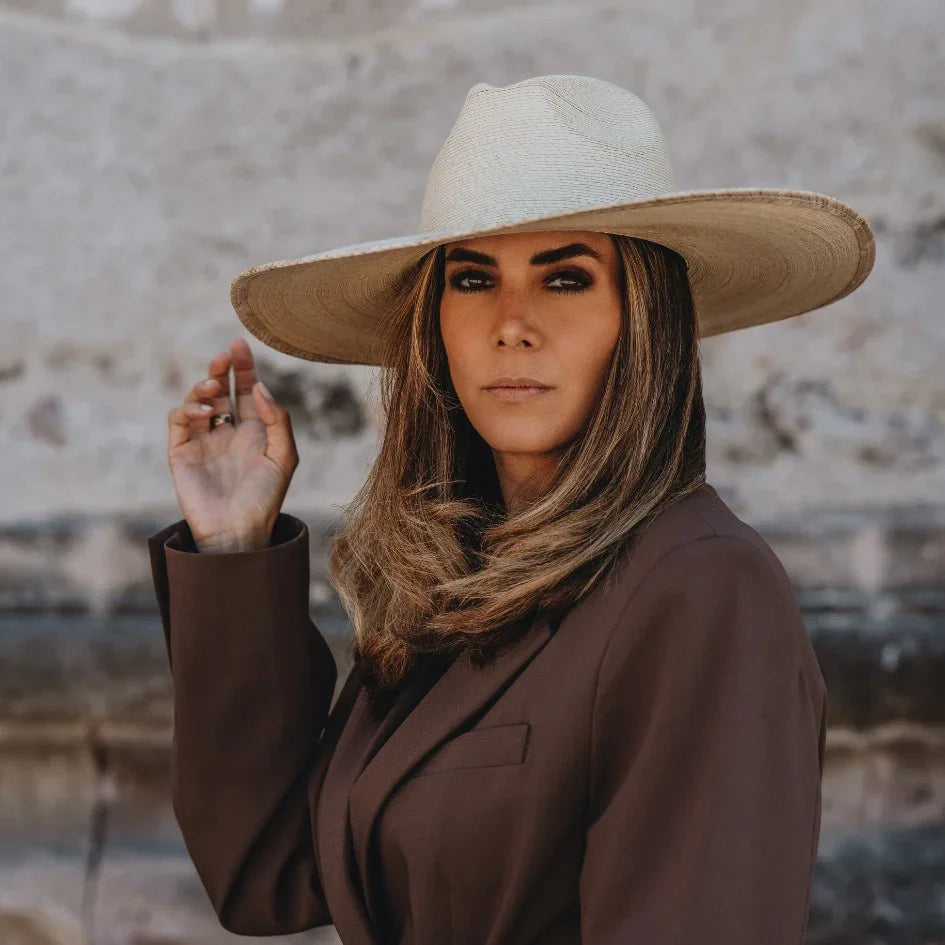 Sandoval Comala wide brim cowboy straw hat for ladies