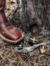 Lakota western spurs silver black SR00221