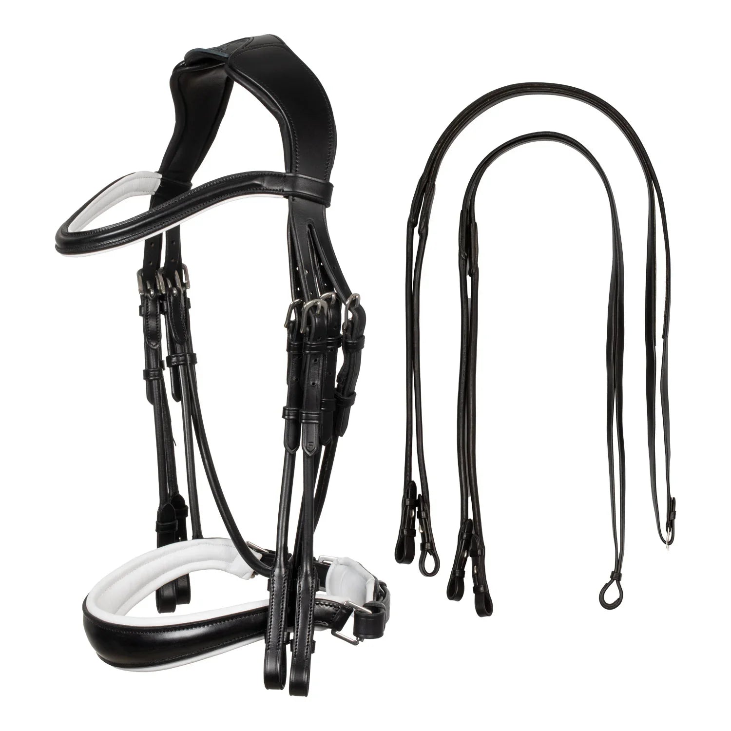 Acavallo giaconda bridle with double reins