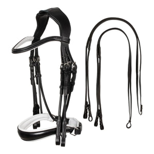 Acavallo giaconda bridle with double reins