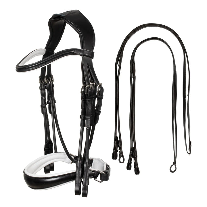 Acavallo giaconda bridle with double reins