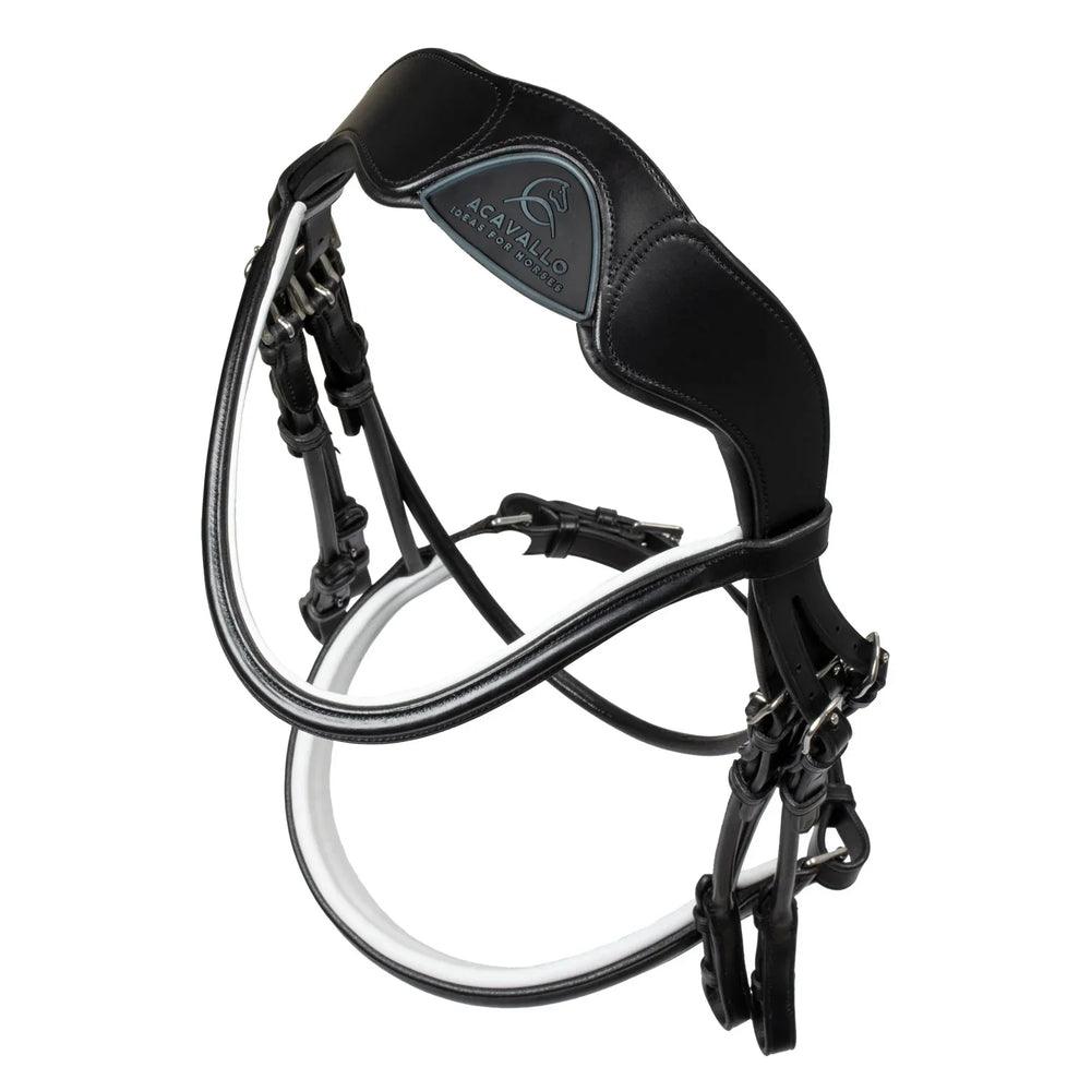 Acavallo giaconda bridle with double reins