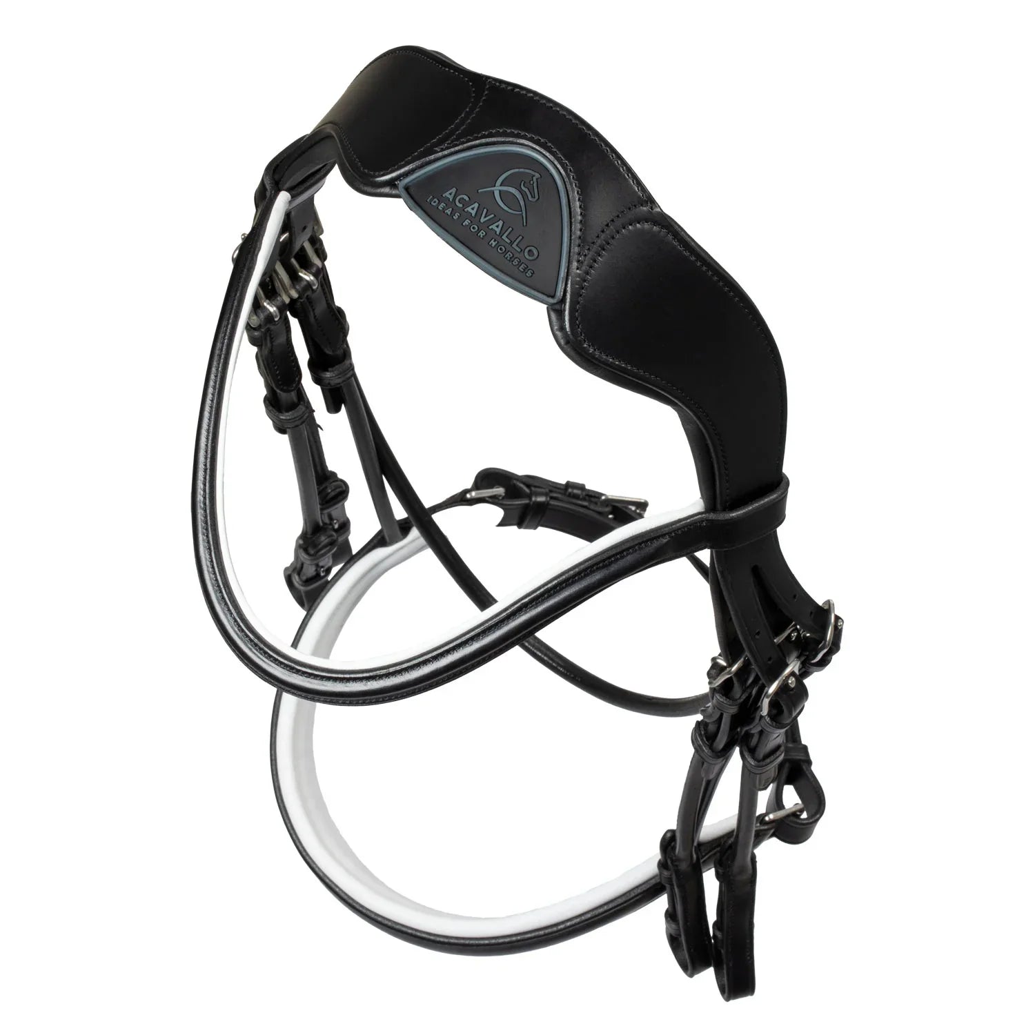 Acavallo giaconda bridle with double reins