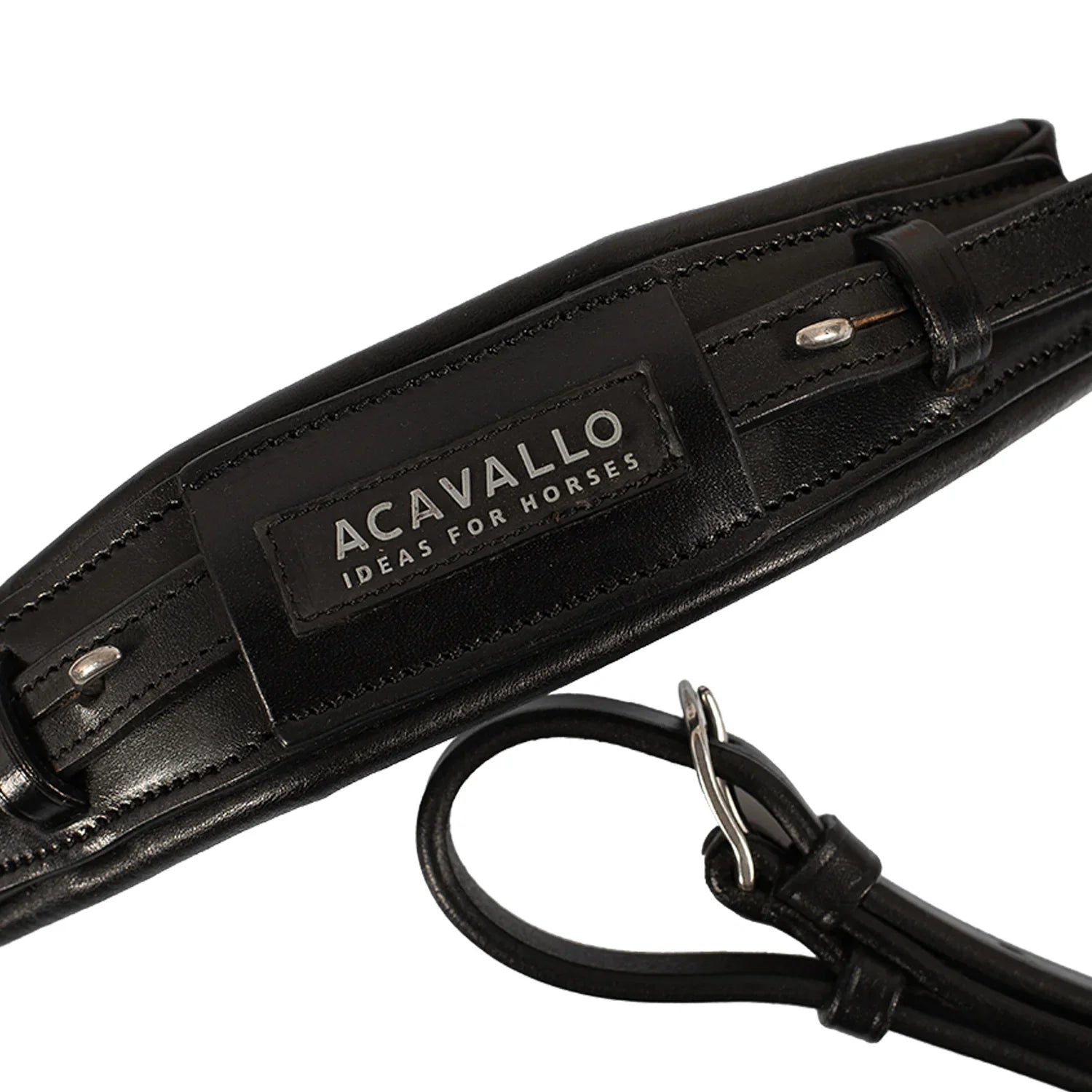 Acavallo hackamore noseband calfskin