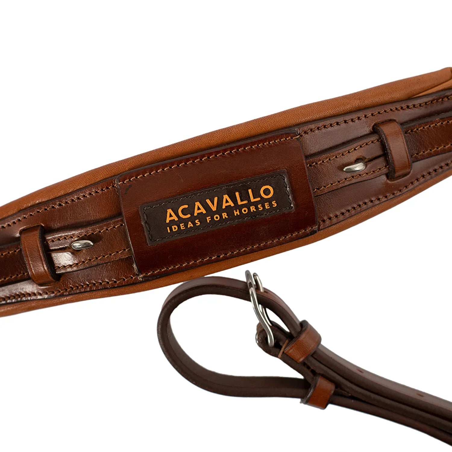 Acavallo hackamore noseband calfskin