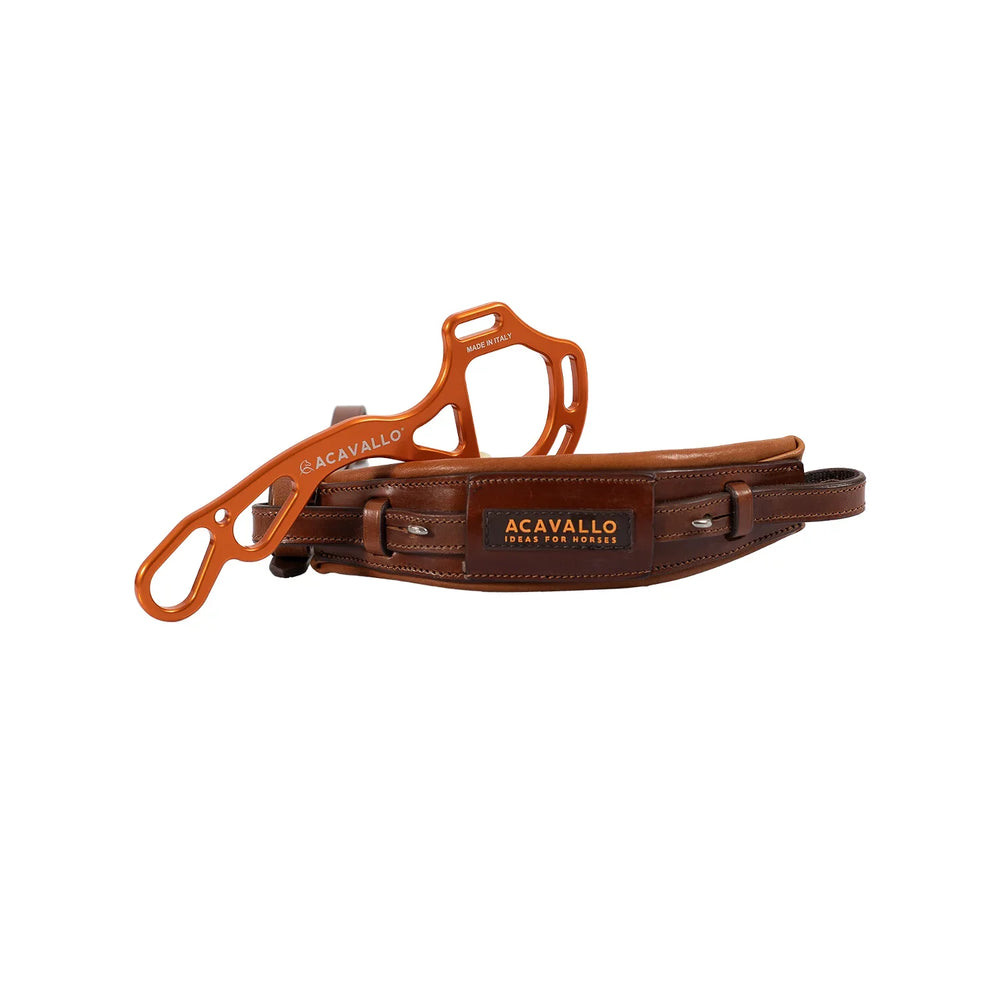 Acavallo hackamore noseband calfskin