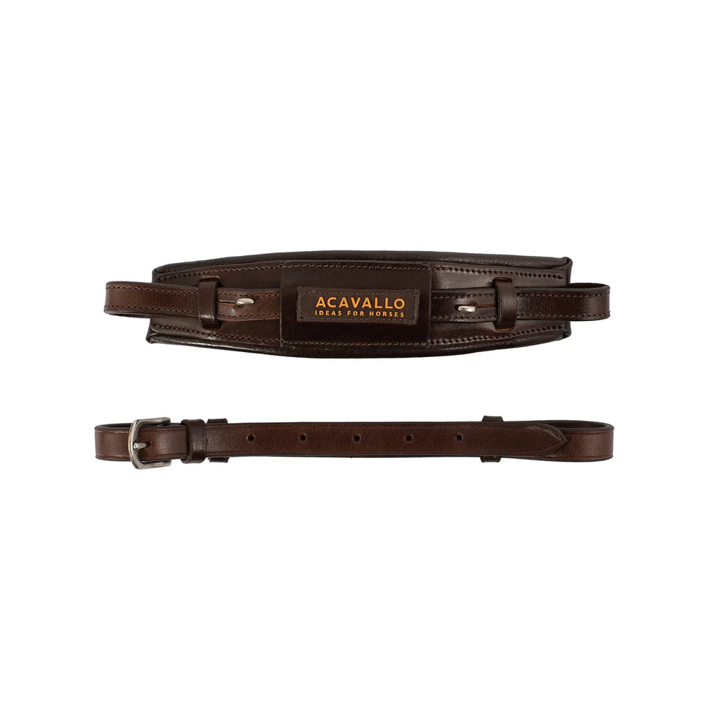 Acavallo hackamore noseband calfskin