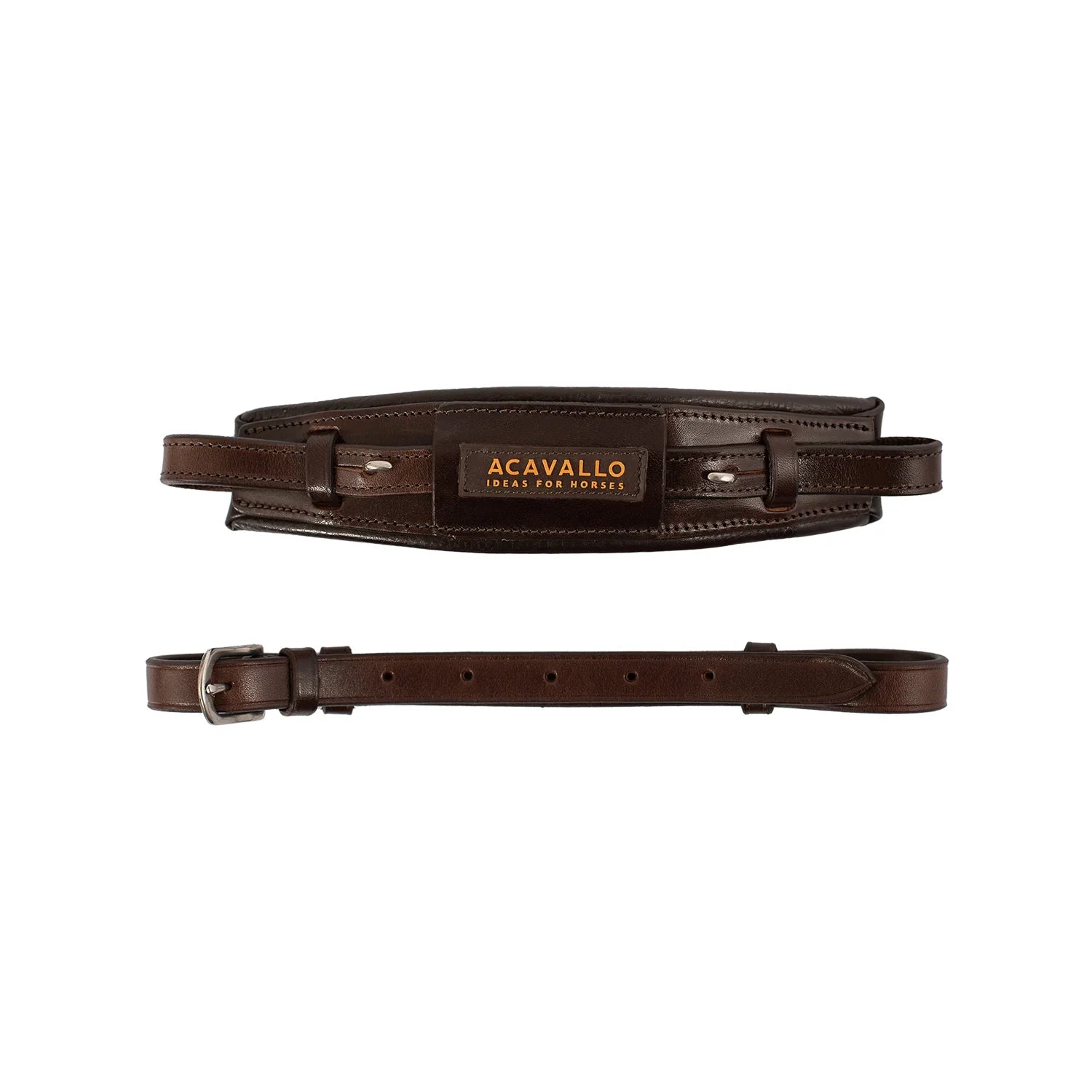 Acavallo hackamore noseband calfskin