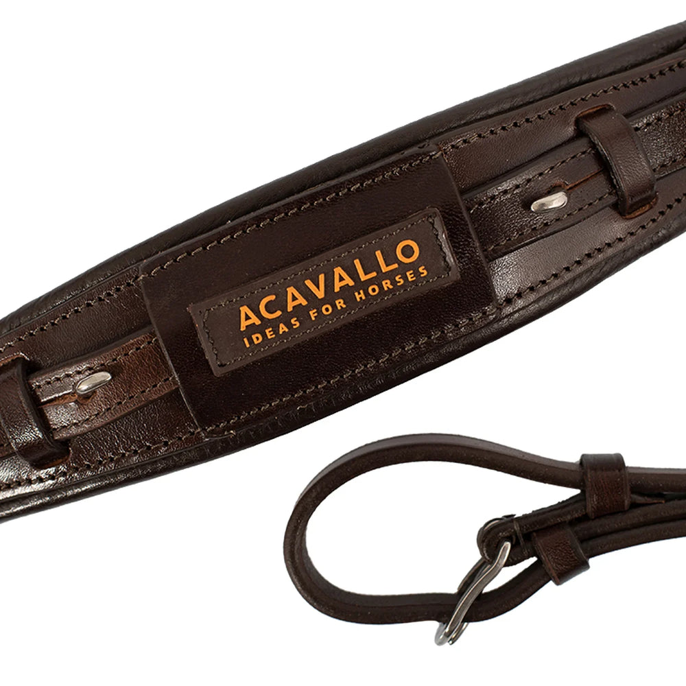 Acavallo hackamore noseband calfskin