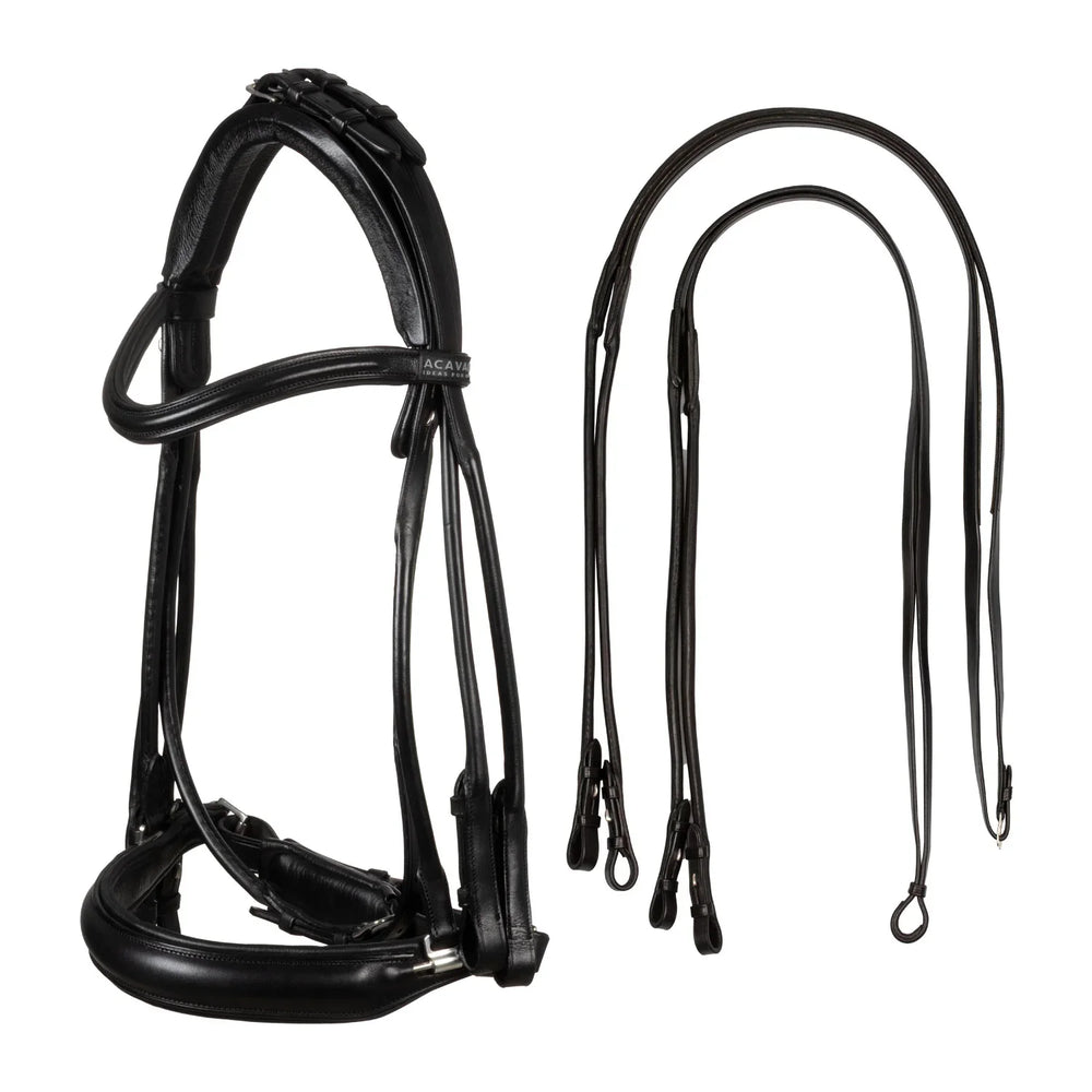 Acavallo parnaso bridle with double reins