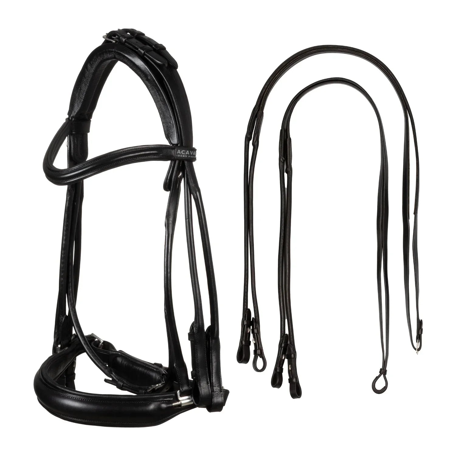 Acavallo parnaso bridle with double reins