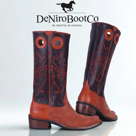 De Niro Western boots cutter jo caprice moka