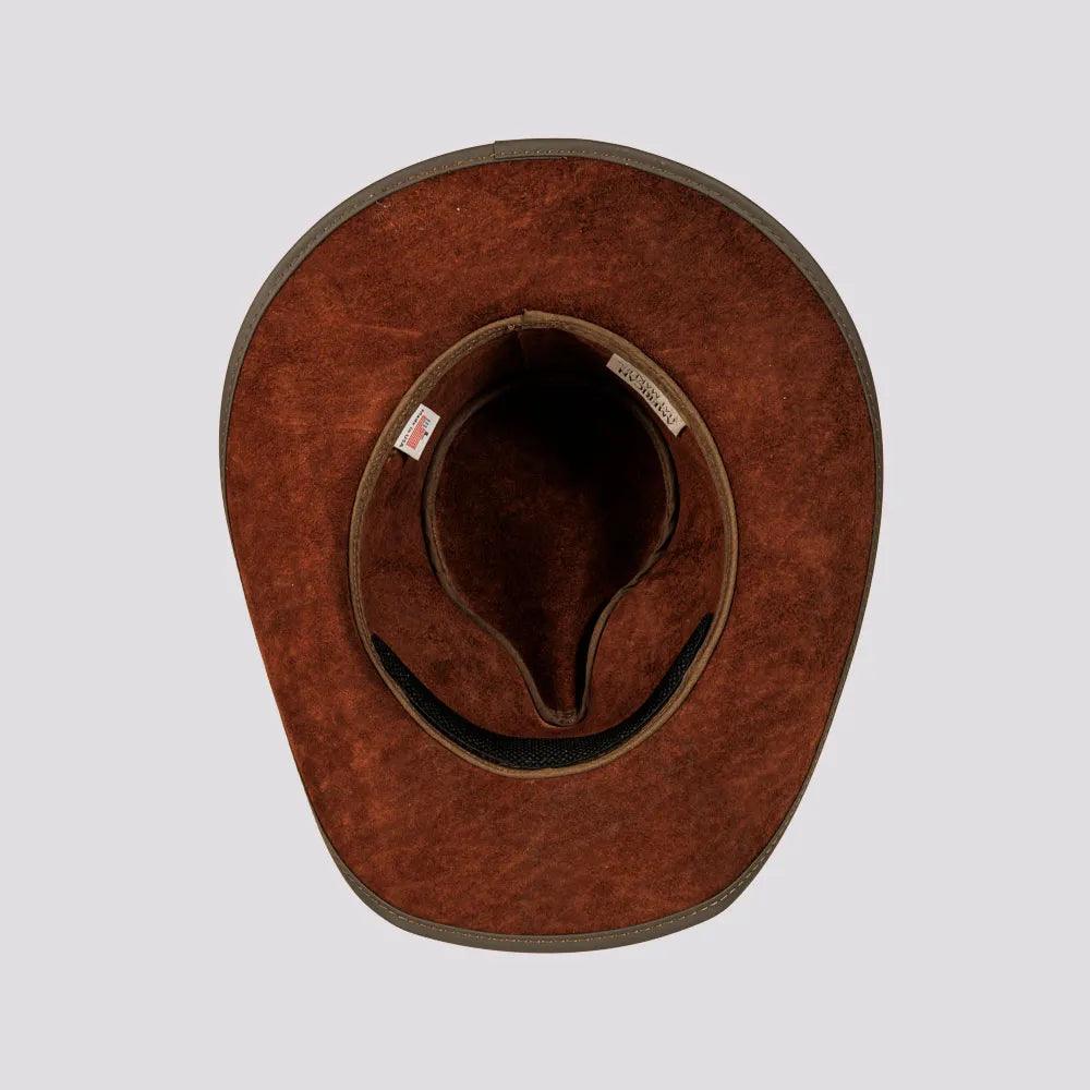 American hat makers Badlands |  Buffalo Leather Cowboy Hat