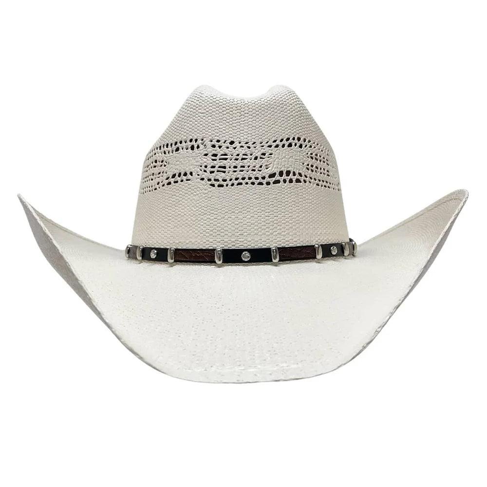 American hat makers Montana |  Straw Cowgirl Hat with Western Hat Band