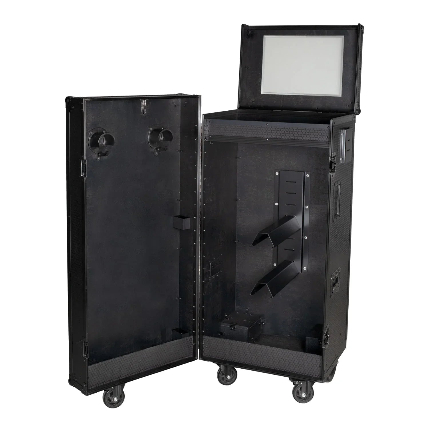 Equestro black hardware saddle cabinet ETS 02101