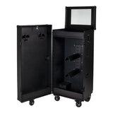 Equestro black hardware saddle cabinet ETS 02101