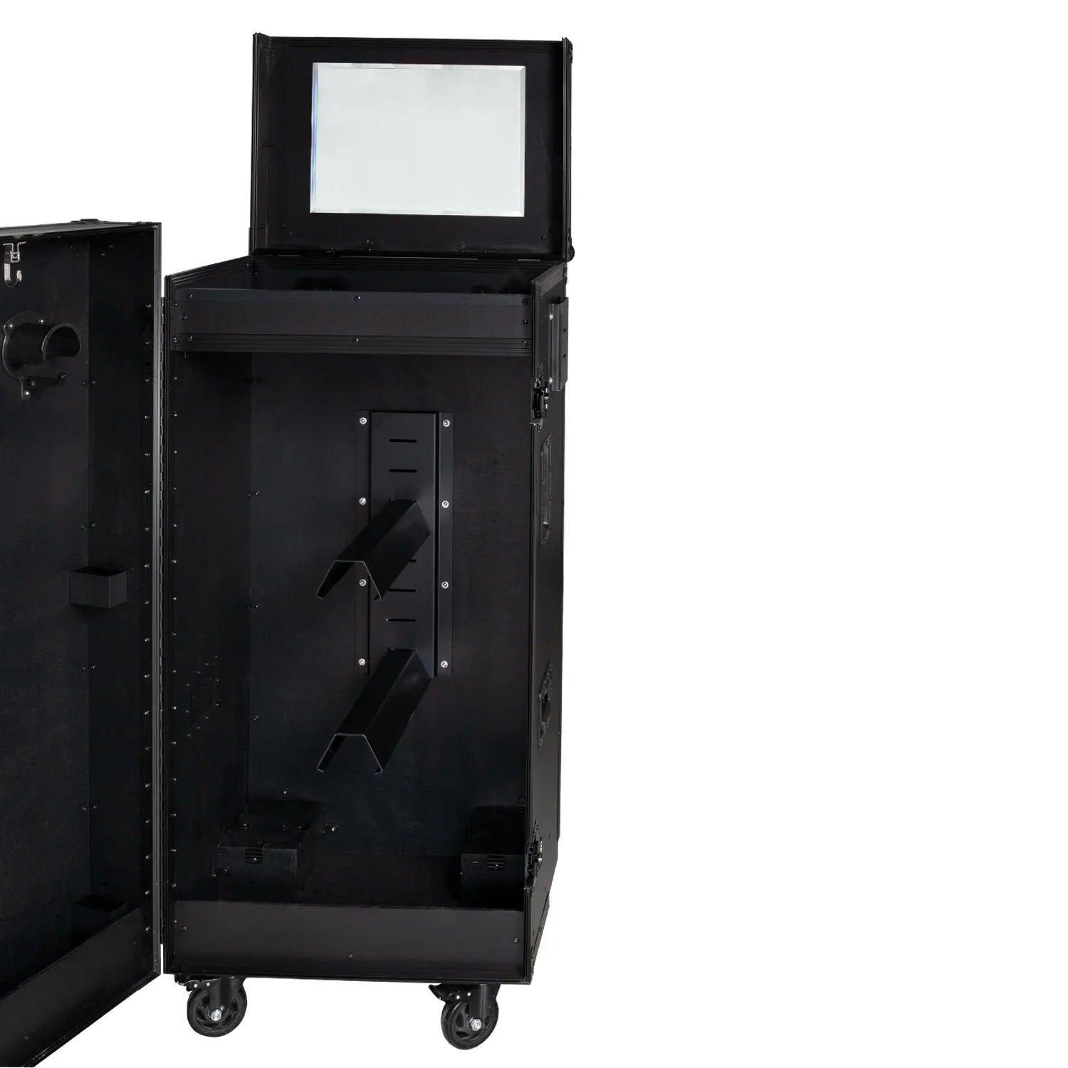 Equestro black hardware saddle cabinet ETS 02101