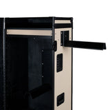 Equestro black hardware saddle cabinet ETS 02101